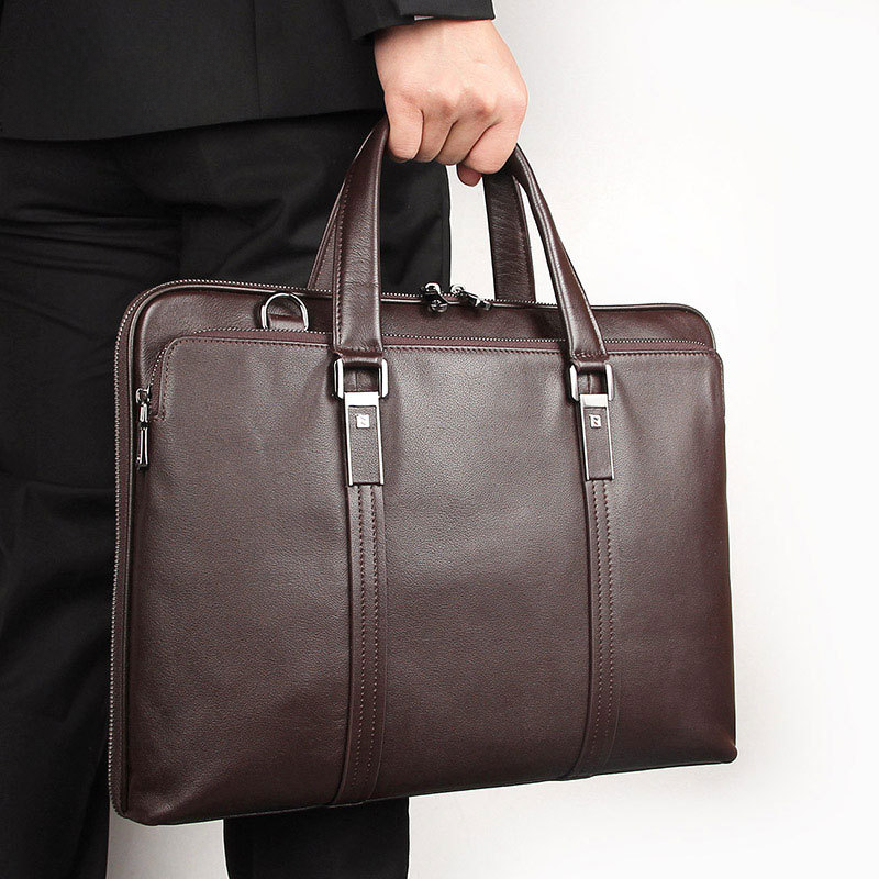 Genuine Leather Men's Briefcase