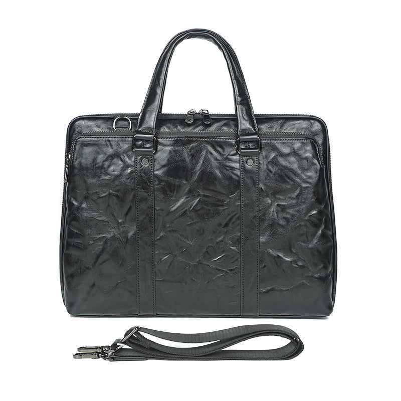 Genuine Leather Men's Briefcase
